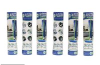 10" Cleaning Stick Roller Refills, 50 Sheets Ea, Case Of 6