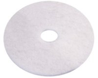 14" White Floor Pad, Case Of 5