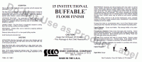 15 Institutional Buffable Floor Finish, 4 Gal Case