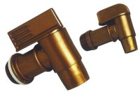 2" Flo-King Polyethylene Drum Faucet - Gold