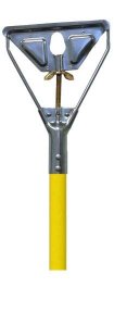 54" X 1" Wing Nut Mop Handle Quick Change Lacquered Wood, Case Of 12