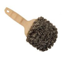 8" Black / White Fiber Utility, Case Of 12