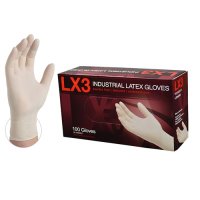 AMMEX LX3 Latex Gloves - Large