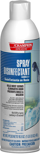 Champion Spray Disinfectant, 16oz Cans, Case Of 12