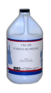 Cream Furniture Polish, Case Of 4 Gal