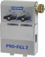 DEMA Pro-Fill Dual Dispenser - With 3/8" Compression Water Inlet Fitting Water Inlet Air Gap Model