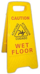 FS 226W Caution Wet Floor Sign 26" Tall, Case Of 6