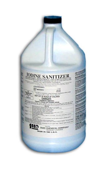 Iodine Sanitizer, Case Of 4 Gallons