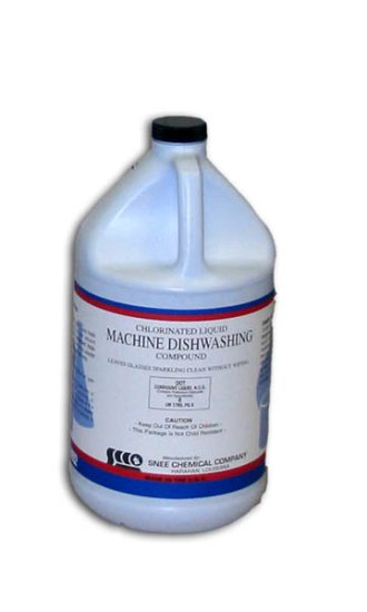 Liquid Commercial Dishwasher Detergent, Case Of 4 Gallons