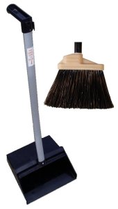 Plastic Lobby Dust Pan, Ergonomic Handle, Case Of 6