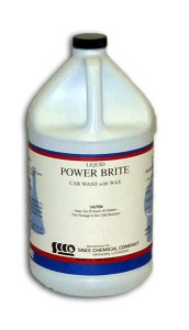 Power Brite Car Wash With Wax, 4 Gal Case