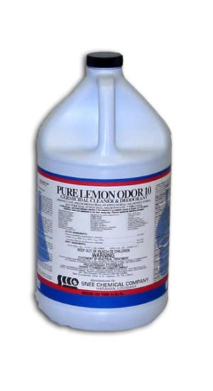 Pure Lemon Odor 10 Disinfectant, 4 Gal Case