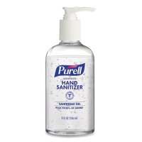 Purell Gel Hand Sanitizer, 8 Oz Pump Bottle, Case Of 12