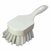 White Nylon Pot Brush With 8" Plastic Handle, Case Of 12