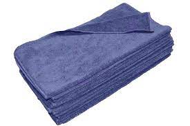 Navy Microfiber Towels, 16x16, Case Of 200